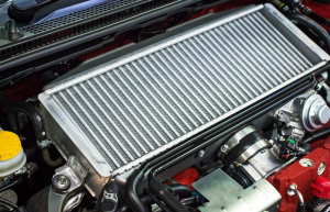 A radiator being worked on near Orangeburg, South Carolina.