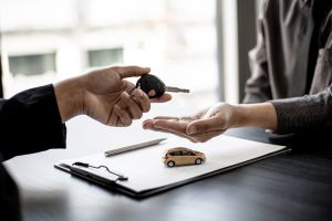 A person getting approved for a financing plan at their local Honda dealer near Orangeburg, South Carolina