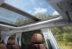 An interior photo of a 2025 Honda Pilot photographed near Orangeburg, South Carolina