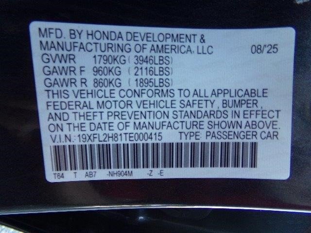 2026 Honda Civic Sport