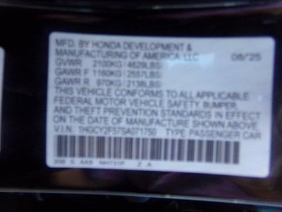 2025 Honda Accord Hybrid Sport