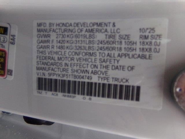 2026 Honda Ridgeline RTL